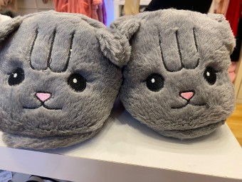 Pantufa Hamister cinza 