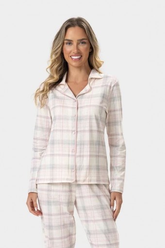 Pijama Feminino Adulto Americano Longo Xadrez