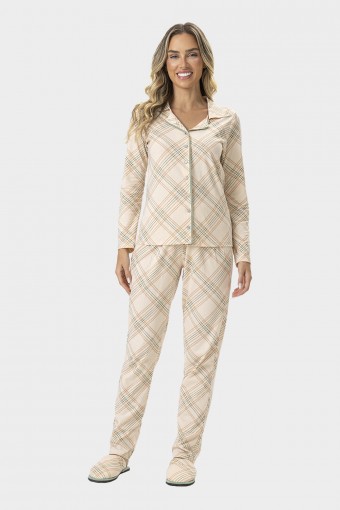 Pijama Feminino Adulto Americano Xadrez