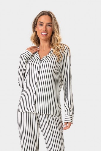 Pijama listrado Luxo