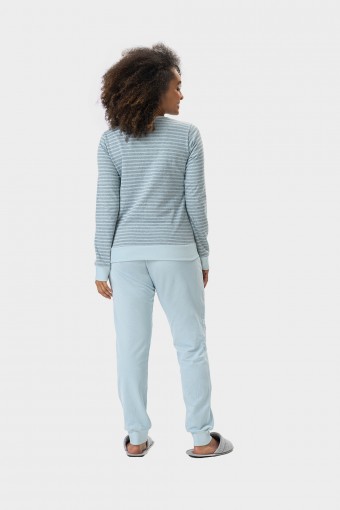 Pijama  Mescla Azul