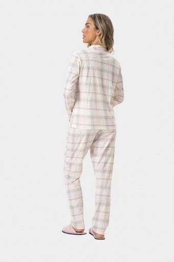 Pijama Feminino Adulto Americano Longo Xadrez