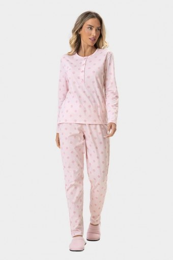 Pijama Feminino Adulto Longo Poá