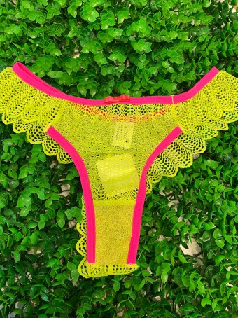 Calcinha neon rosa