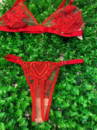 conjunto vermelho 