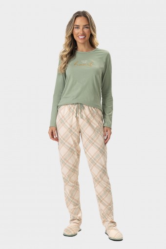 Pijama Xadrez longa
