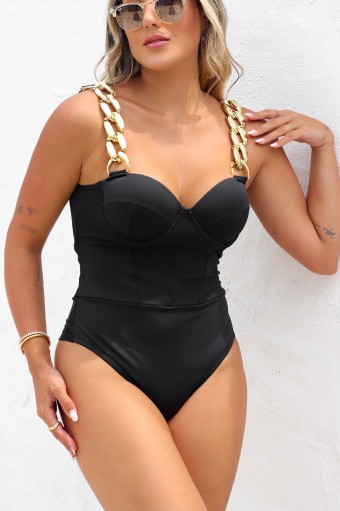 Maiô Bonito Corrente - Preto