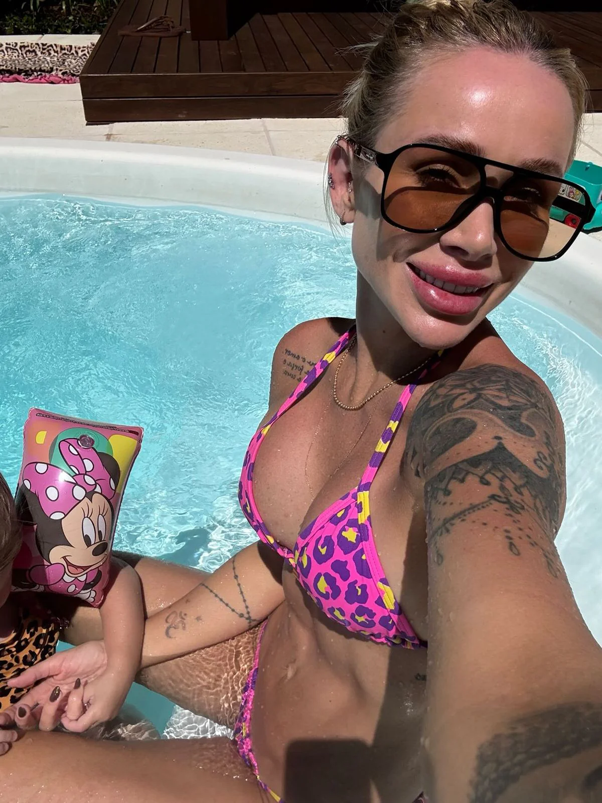 BIQUINI ANIMAL PRINT PINK