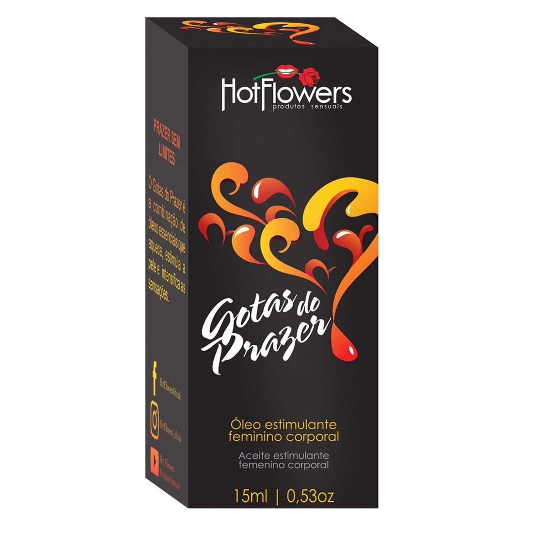 Gotas do Prazer - Óleo Excitante Feminino 15ml