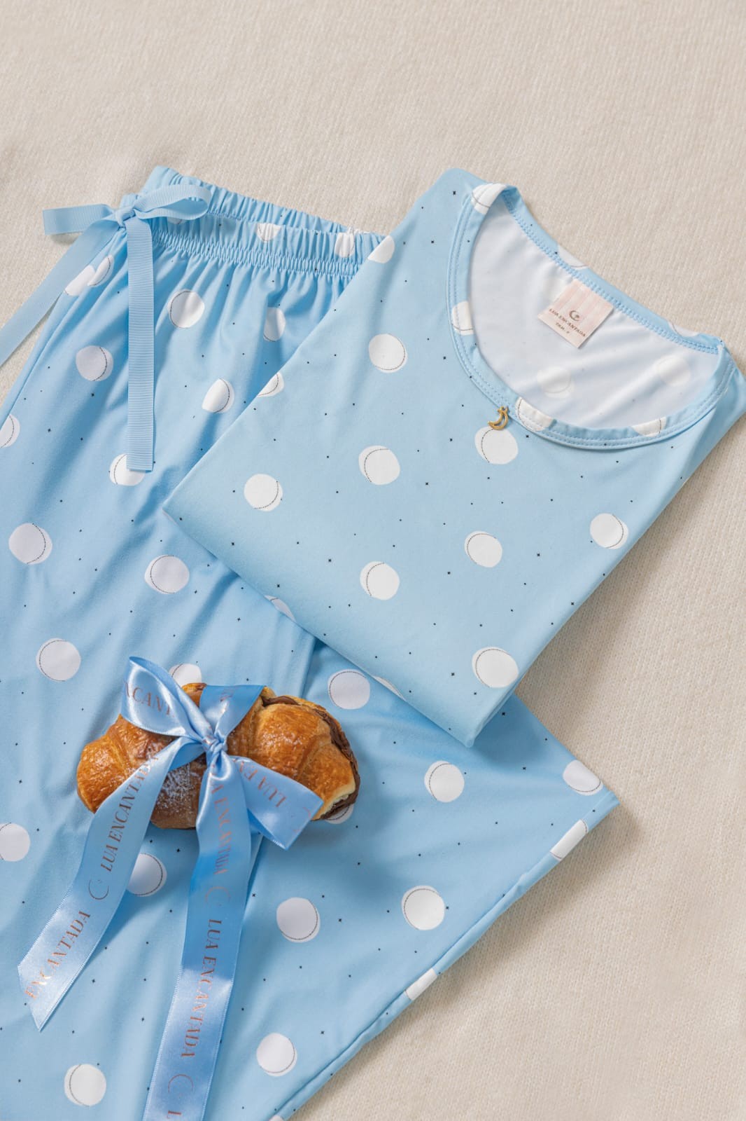 319 Pijama Azul poá