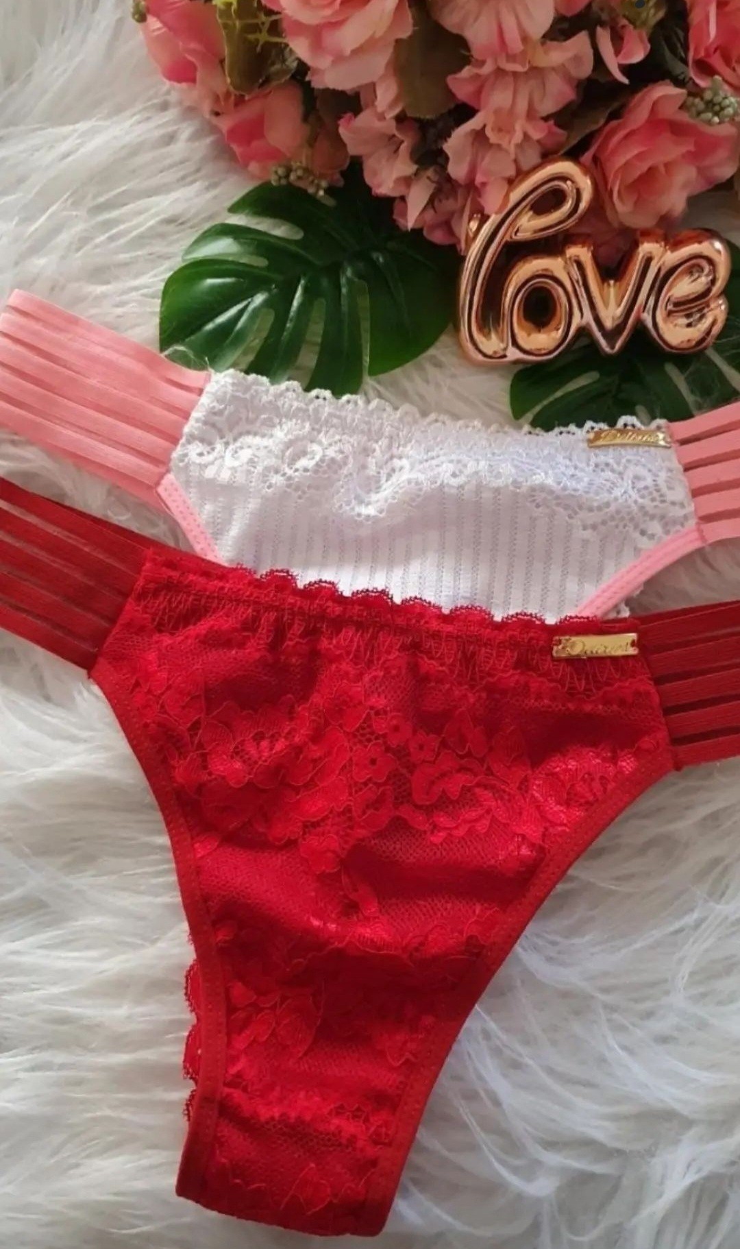 Calcinha Elástico  Tamanho  GG Cor Vermelho